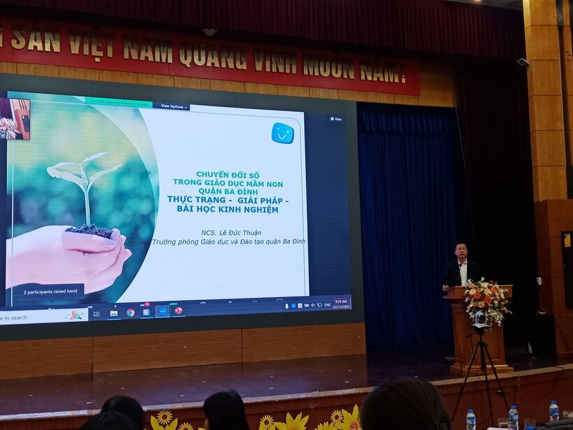 Tham luận của ông Lê Đức Thuận- Trưởng phòng Giáo dục và Đào tao quận Ba Đình